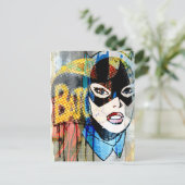 Batgirl Head Briefkaart (Staand voorkant)