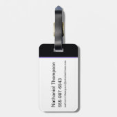 Batgirl Hi-Tech Naam Graphic Bagagelabel (Achterkant verticaal)