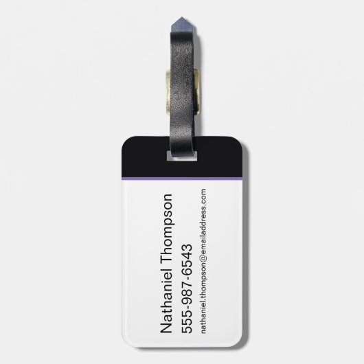 Batgirl Hi-Tech Naam Graphic Bagagelabel (Achterkant verticaal)