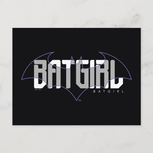 Batgirl Hi-Tech Naam Graphic Briefkaart (Voorkant)