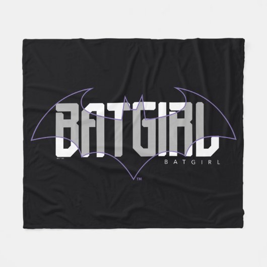 Batgirl Hi-Tech Naam Graphic Fleece Deken (Voorkant (Horizontaal))