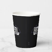 Batgirl Hi-Tech Naam Graphic Papieren Bekers (Rechts)