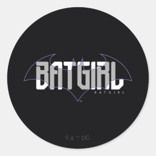Batgirl Hi-Tech Naam Graphic Ronde Sticker