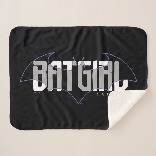 Batgirl Hi-Tech Naam Graphic Sherpa Deken (Voorkant (horizontaal))