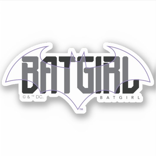 Batgirl Hi-Tech Naam Graphic Sticker (Voorkant)