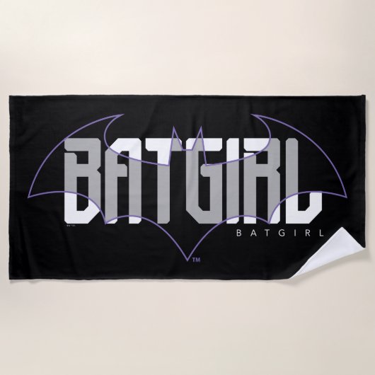 Batgirl Hi-Tech Naam Graphic Strandlaken (Voorkant)