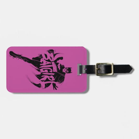 Batgirl Ink Brush Naam Bagagelabel (Voorkant horizontaal)