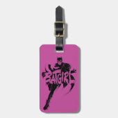 Batgirl Ink Brush Naam Bagagelabel (Voorkant verticaal)