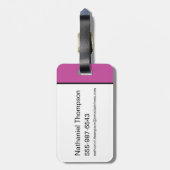 Batgirl Ink Brush Naam Bagagelabel (Achterkant verticaal)