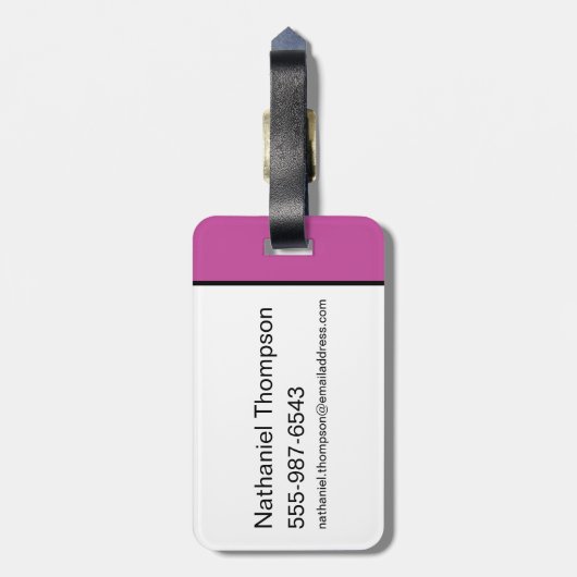 Batgirl Ink Brush Naam Bagagelabel (Achterkant verticaal)