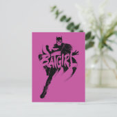 Batgirl Ink Brush Naam Briefkaart (Staand voorkant)