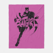 Batgirl Ink Brush Naam Fleece Deken (Voorkant)