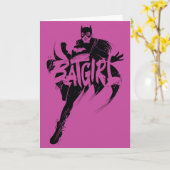 Batgirl Ink Brush Naam Kaart (Gele Bloem)