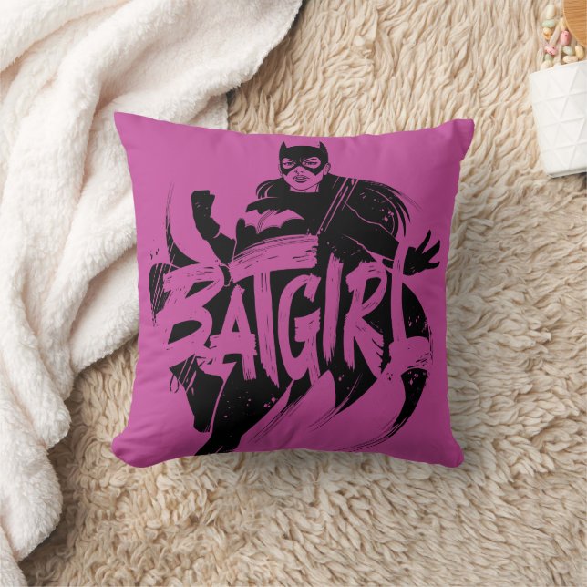 Batgirl Ink Brush Naam Kussen (Deken)
