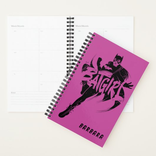 Batgirl Ink Brush Naam Planner (Display)