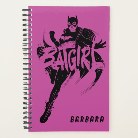 Batgirl Ink Brush Naam Planner (Voorkant)