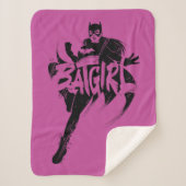 Batgirl Ink Brush Naam Sherpa Deken (Voorkant)
