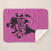 Batgirl Ink Brush Naam Sherpa Deken (Voorkant (horizontaal))