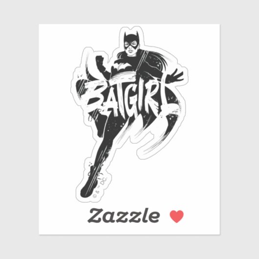 Batgirl Ink Brush Naam Sticker (Vel)