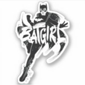 Batgirl Ink Brush Naam Sticker (Voorkant)