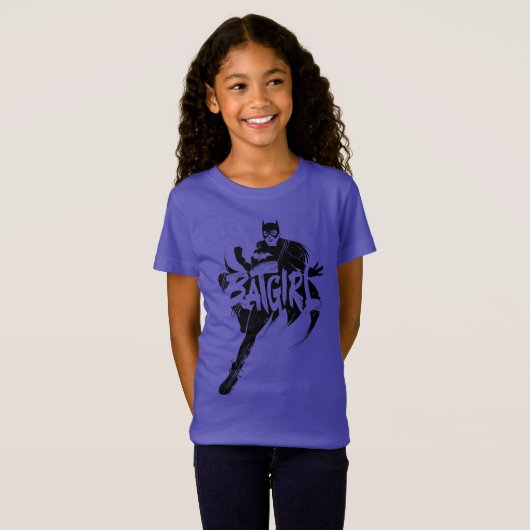 Batgirl Ink Brush Naam T-shirt (Voorkant volledig)