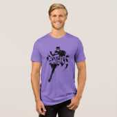 Batgirl Ink Brush Naam Tri-Blend Shirt (Voorkant volledig)