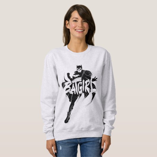 Batgirl Ink Brush Naam Trui (Voorkant volledig)