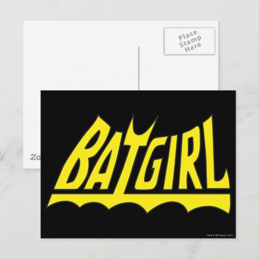 Batgirl Logo Briefkaart (Voorkant / Achterkant)
