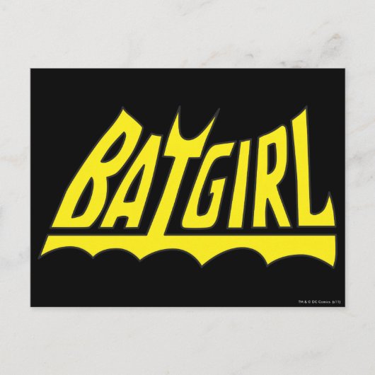 Batgirl Logo Briefkaart (Voorkant)