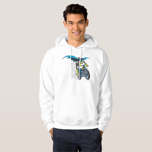 Batgirl op Batcycle Hoodie (Voorkant volledig)