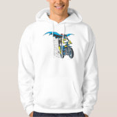 Batgirl op Batcycle Hoodie (Voorkant)