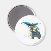Batgirl op Batcycle Magneet (Voorkant / Achterkant)