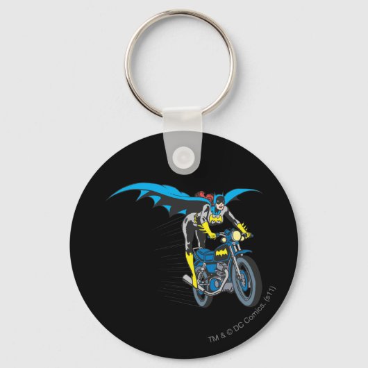 Batgirl op Batcycle Sleutelhanger (Voorkant)