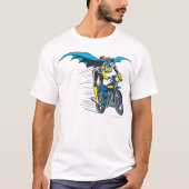 Batgirl op Batcycle T-shirt (Voorkant)