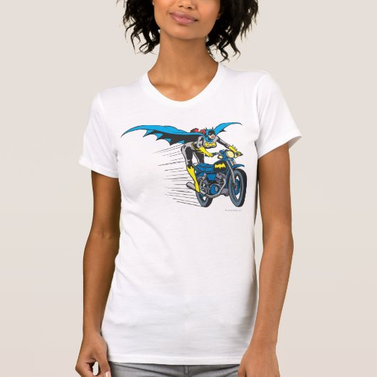Batgirl op Batcycle T-shirt (Voorkant)