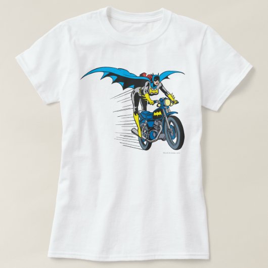 Batgirl op Batcycle T-shirt (Design voorkant)