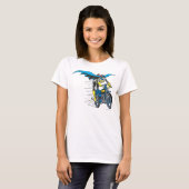 Batgirl op Batcycle T-shirt (Voorkant volledig)