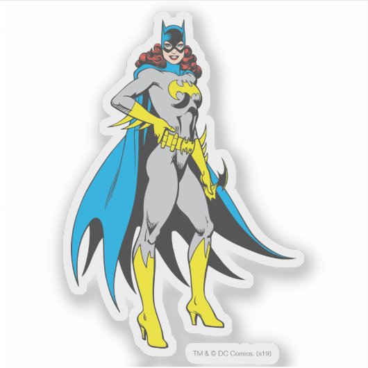 Batgirl Poses Sticker (Voorkant)