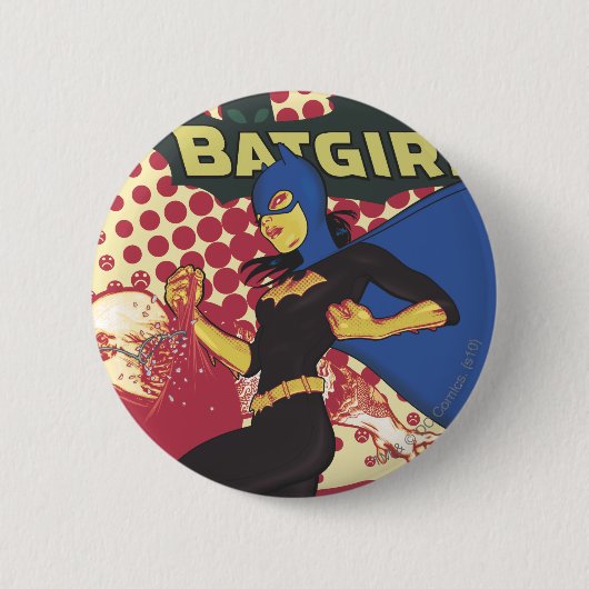 Batgirl Ronde Button 5,7 Cm (Voorkant)