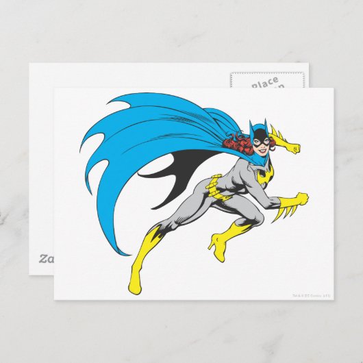 Batgirl Runs Briefkaart (Voorkant / Achterkant)