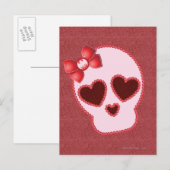 Batgirl schedel met hoed briefkaart (Voorkant / Achterkant)