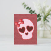 Batgirl schedel met hoed briefkaart (Staand voorkant)