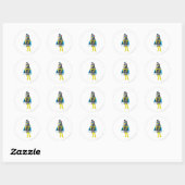 Batgirl Stands Ronde Sticker (Vel)
