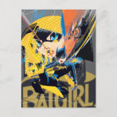 Batgirl Swinging Kick Briefkaart (Voorkant)