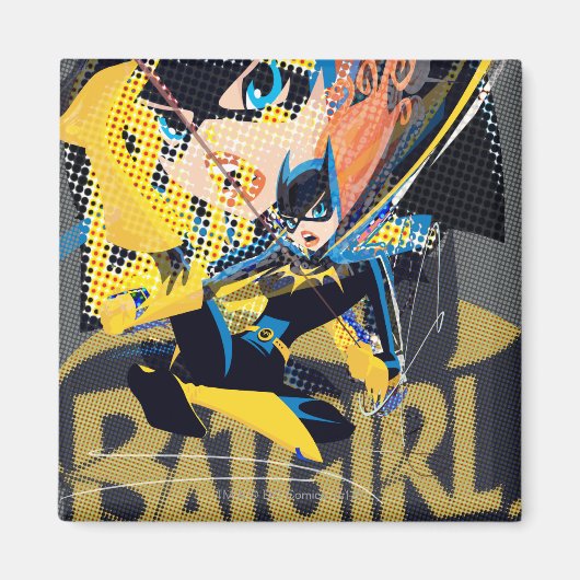 Batgirl Swinging Kick Magneet (Voorkant)