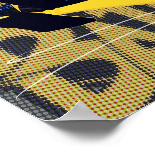 Batgirl Swinging Kick Poster (Hoek)