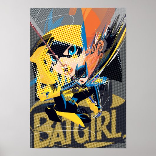 Batgirl Swinging Kick Poster (Voorkant)