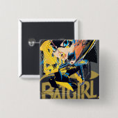 Batgirl Swinging Kick Vierkante Button 5,1 Cm (Voorkant /achterkant)