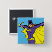 Batgirl Vierkante Button 5,1 Cm (Voorkant /achterkant)