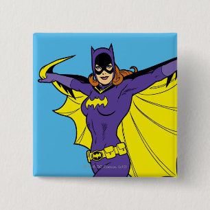 Batgirl Vierkante Button 5,1 Cm
